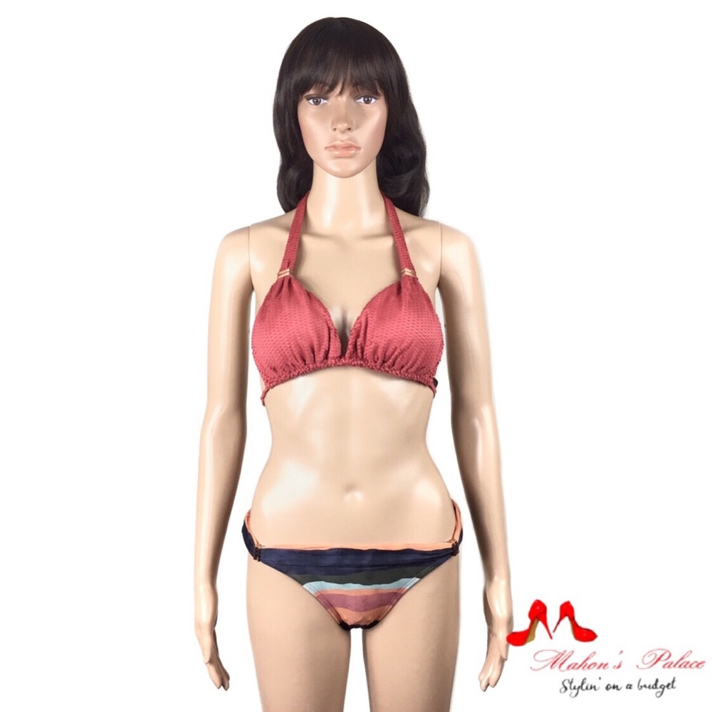 Vix Scale-Patterned Bikini Top